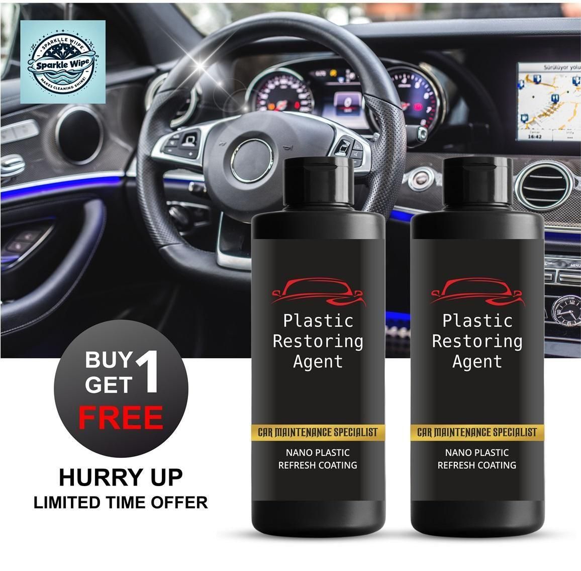 Nano Plastic Revitalizing Coating Agent for Car (Buy 1 Get 1 Free)