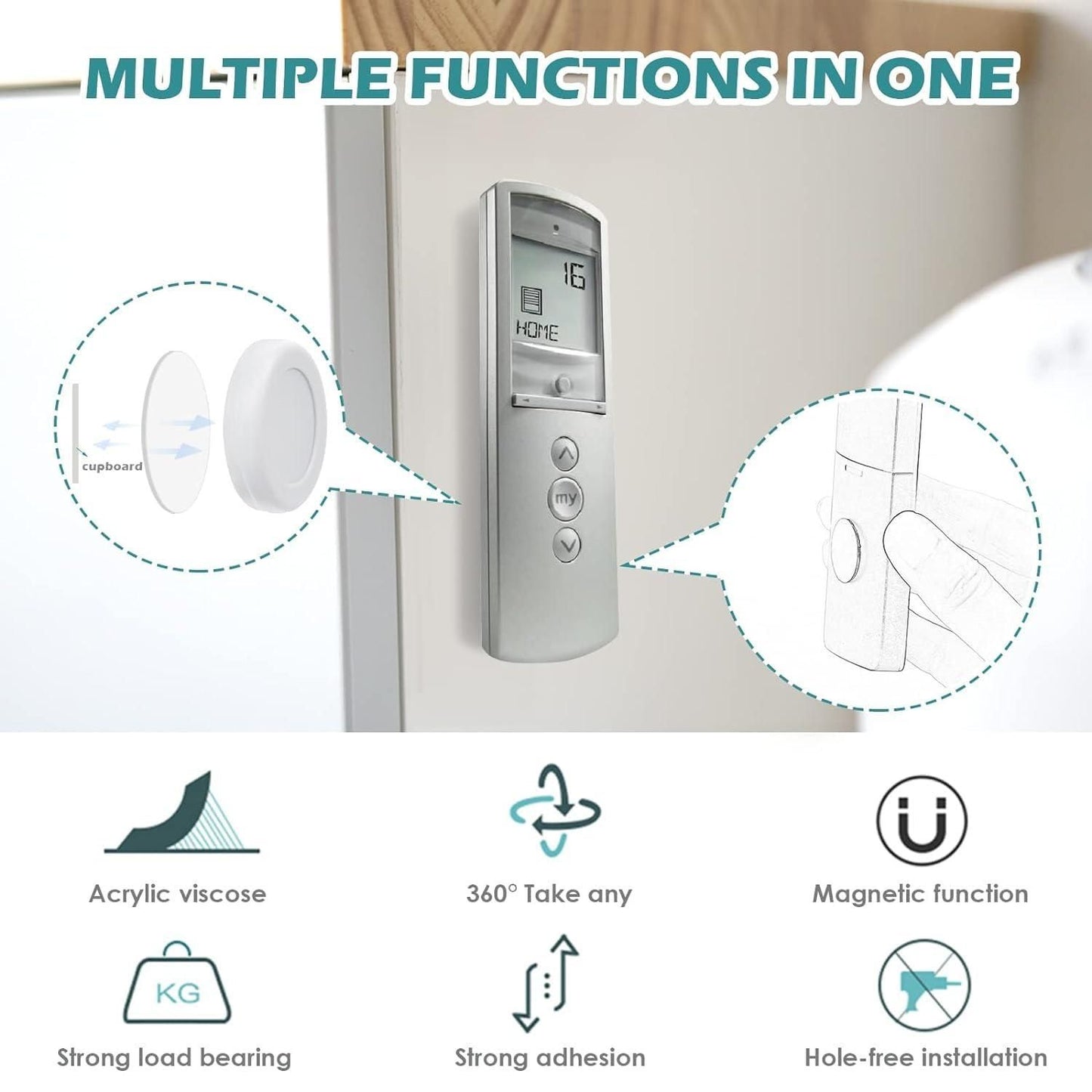 Magnetic Wall Remote Holder