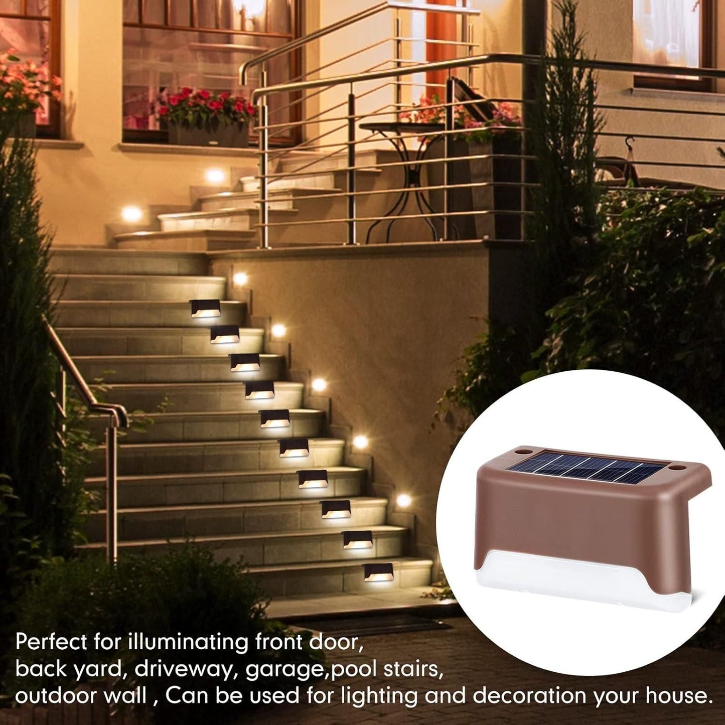 Solar Deck Lights Outdoor Buy 2 Get 2
